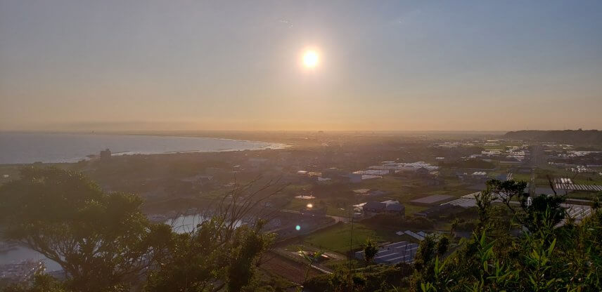 夏の飯岡、夕暮れ時