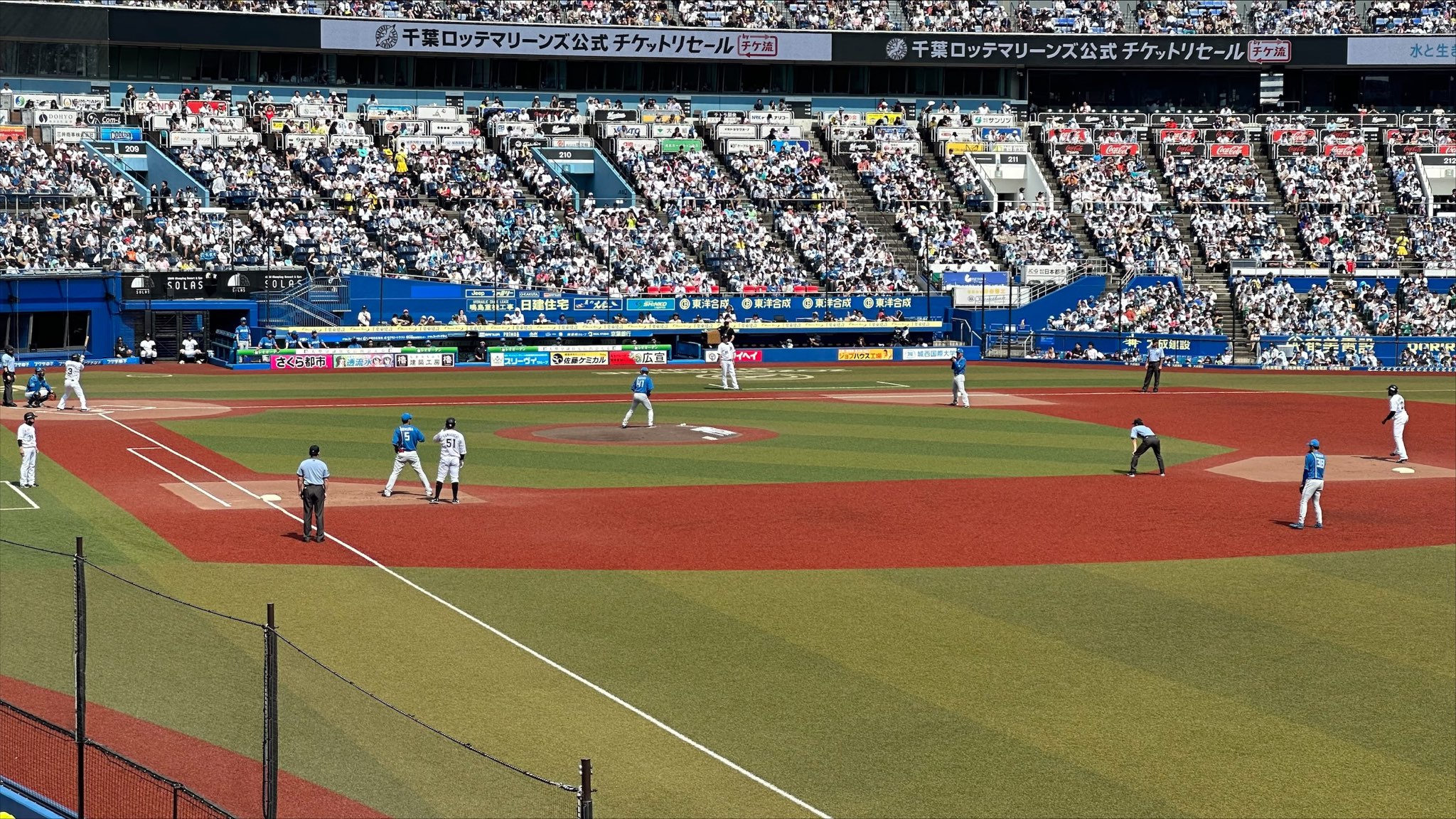 7/7(日)ロッテvs西武　マリンスタジアム1塁側OA席4枚or2枚 7⁄7(日)ロッテvs西武 マリンスタジアム1塁側OA席4枚or2