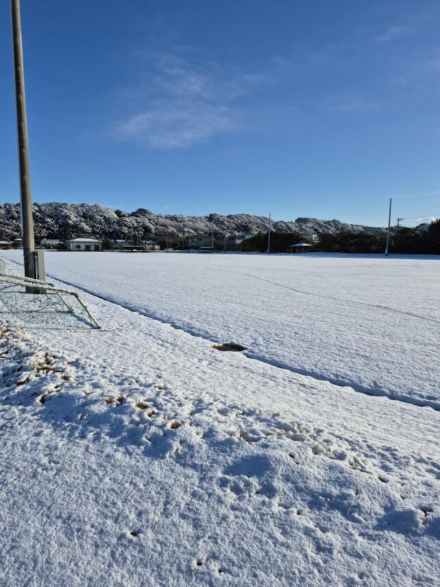 飯岡、2026年1月3日の雪景色